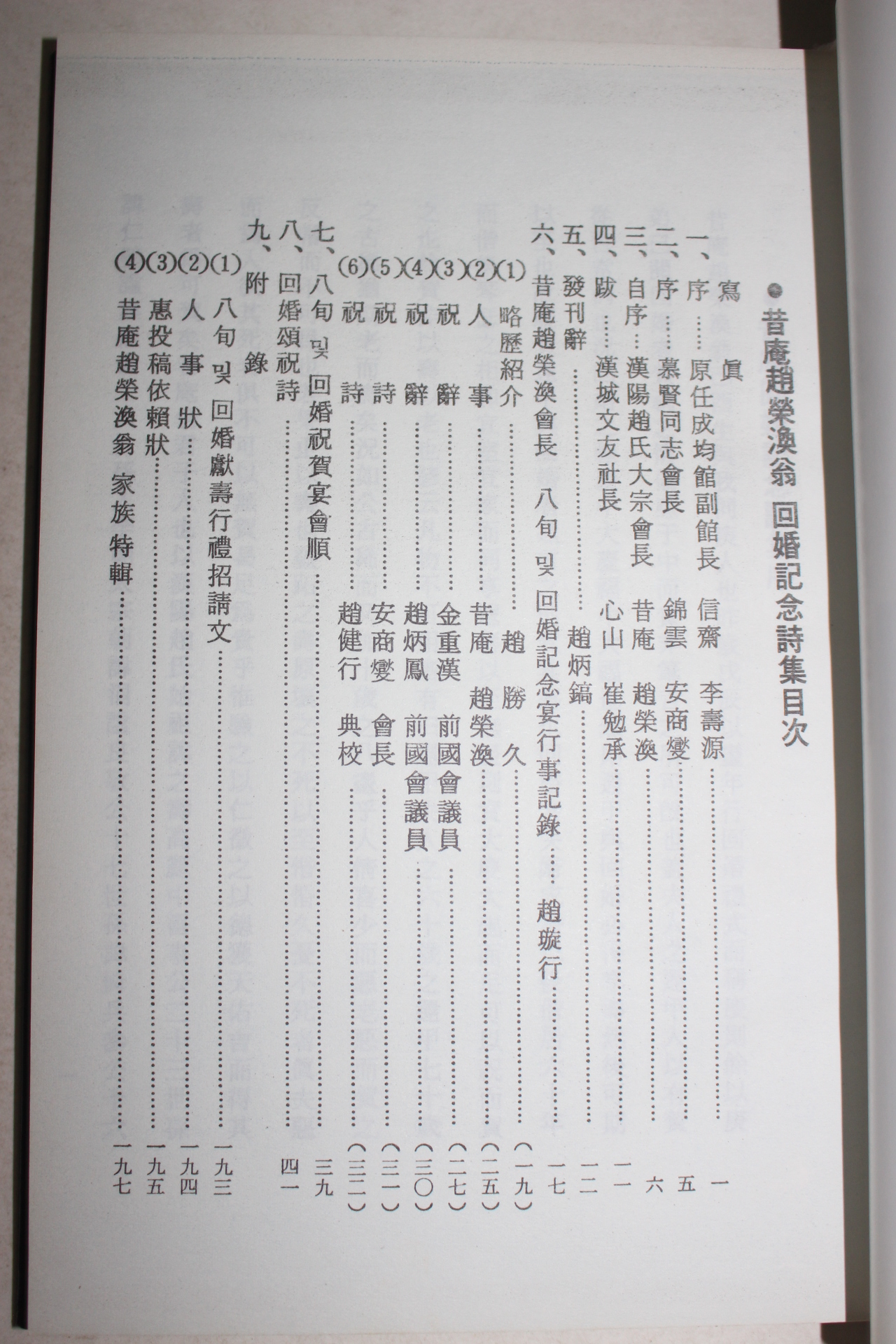 1989년 지암회혼시집(旨菴回婚詩集) 1책완질