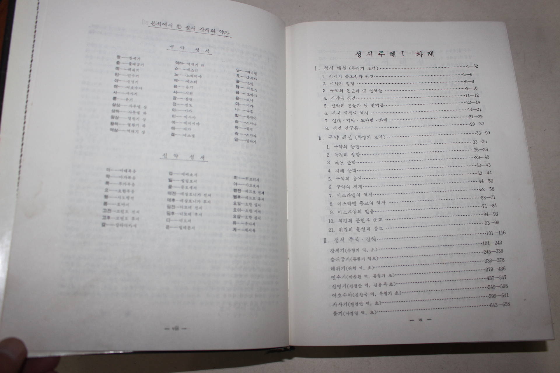 1968년 류형기편 성서주해 1