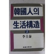 1984년초판 이규태 한국인의 생활구조 2