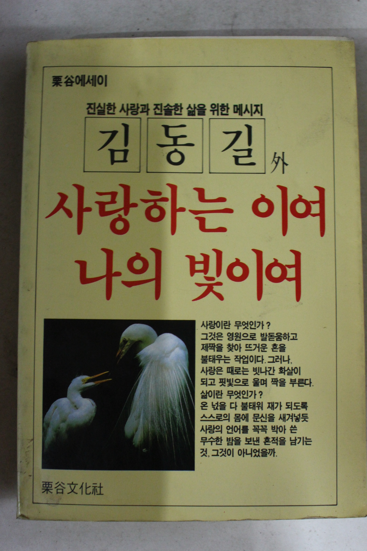 1987년 김동길외 사랑하는이여 나의 빛이여
