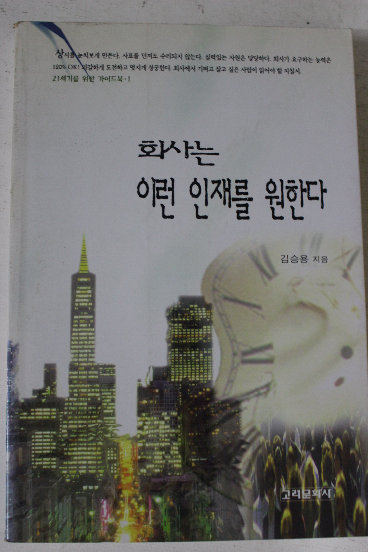 1996년초판 김승용 회사는 이런 인재를 원한다