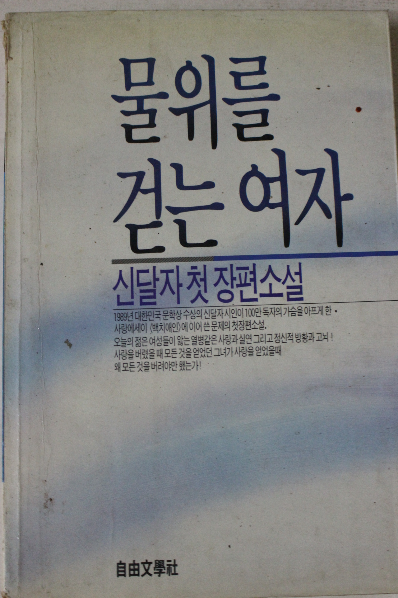 1990년 신달자 첫장편소설 물위를 걷는 여자