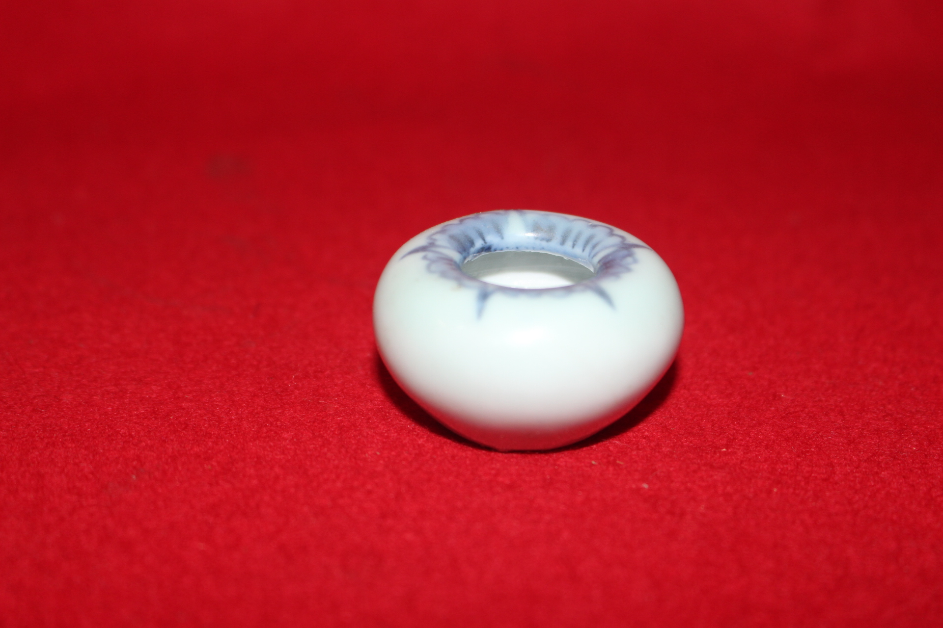 5-분원급 명기 청화백자화문 필세