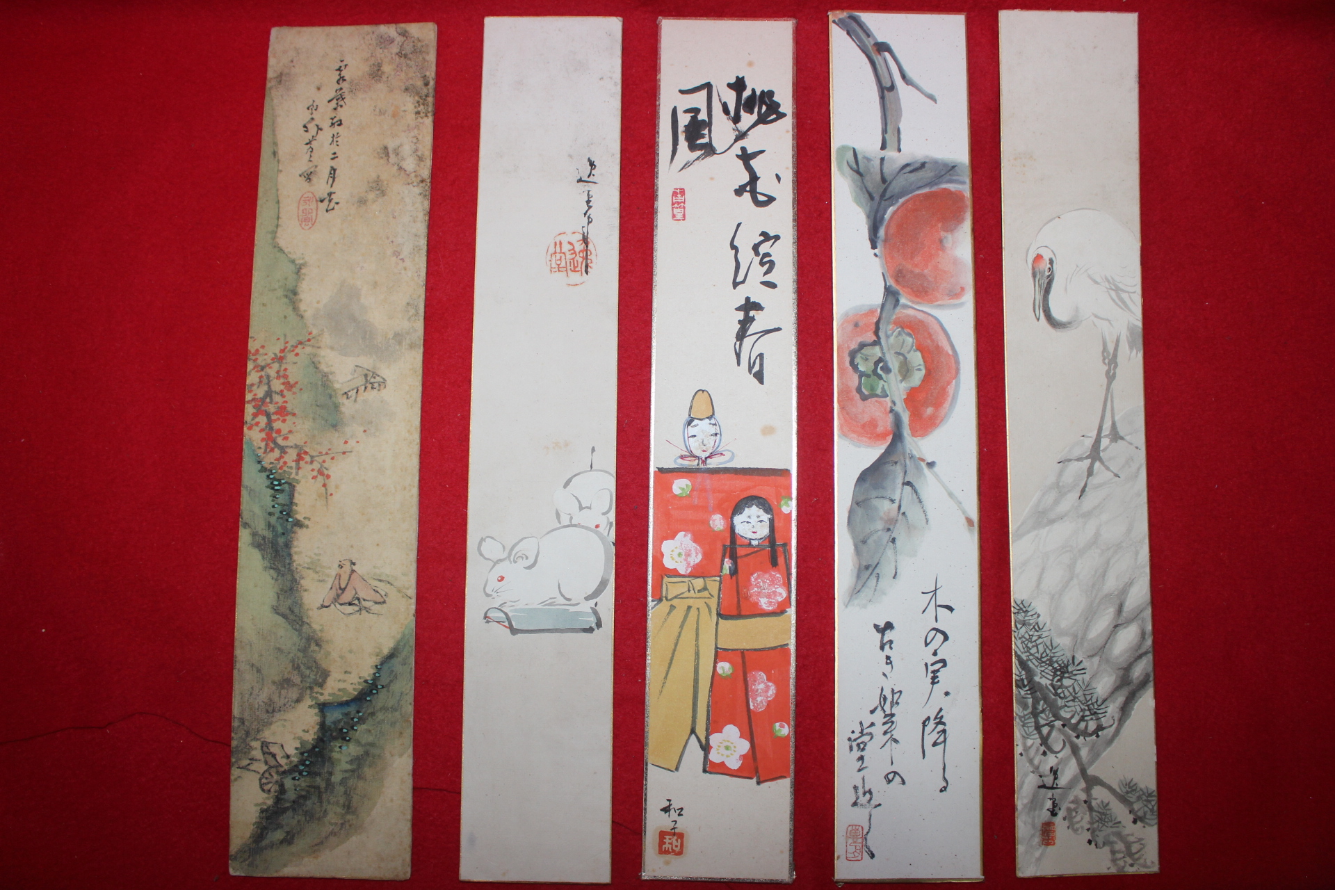 직접그린 작가의 그림 5점