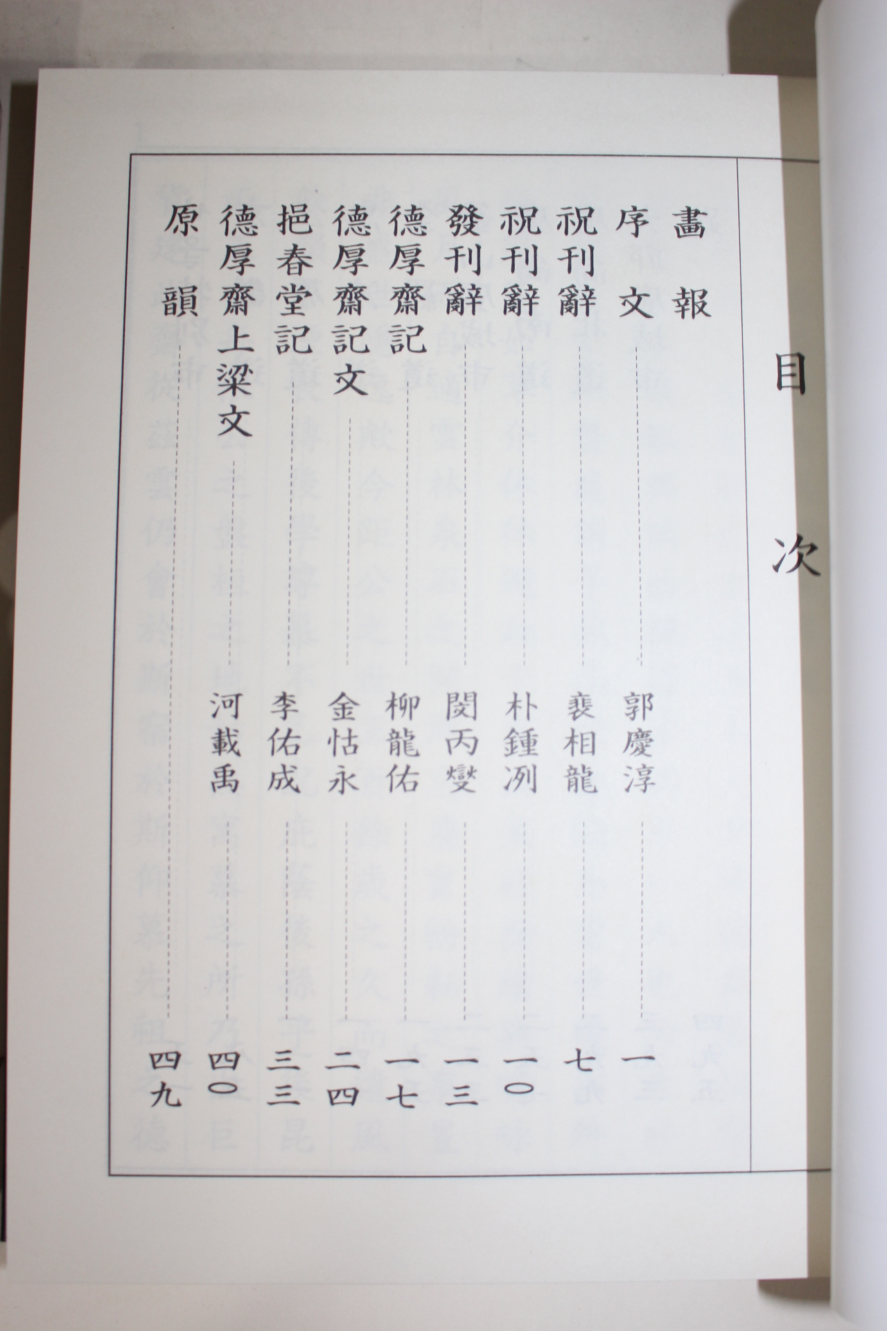 2003년 덕후재낙성시집(德厚齋落成詩集)