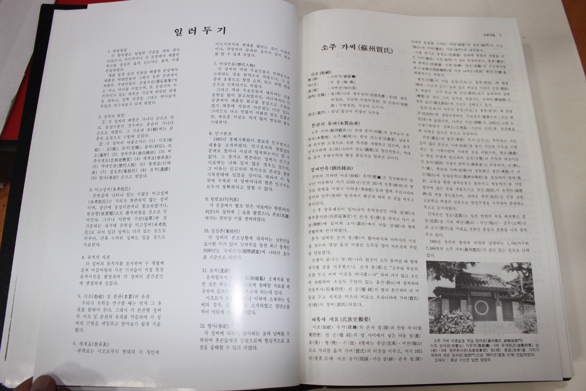 1998년 성씨자료집 한민족 대성보 상하 2책완질