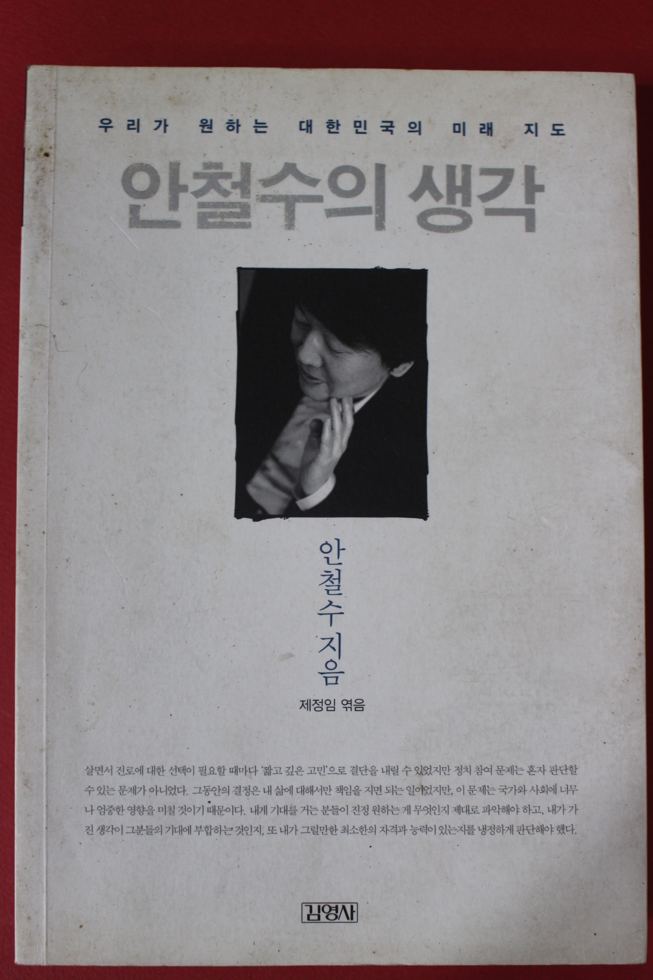 2012년 안철수 안철수의 생각