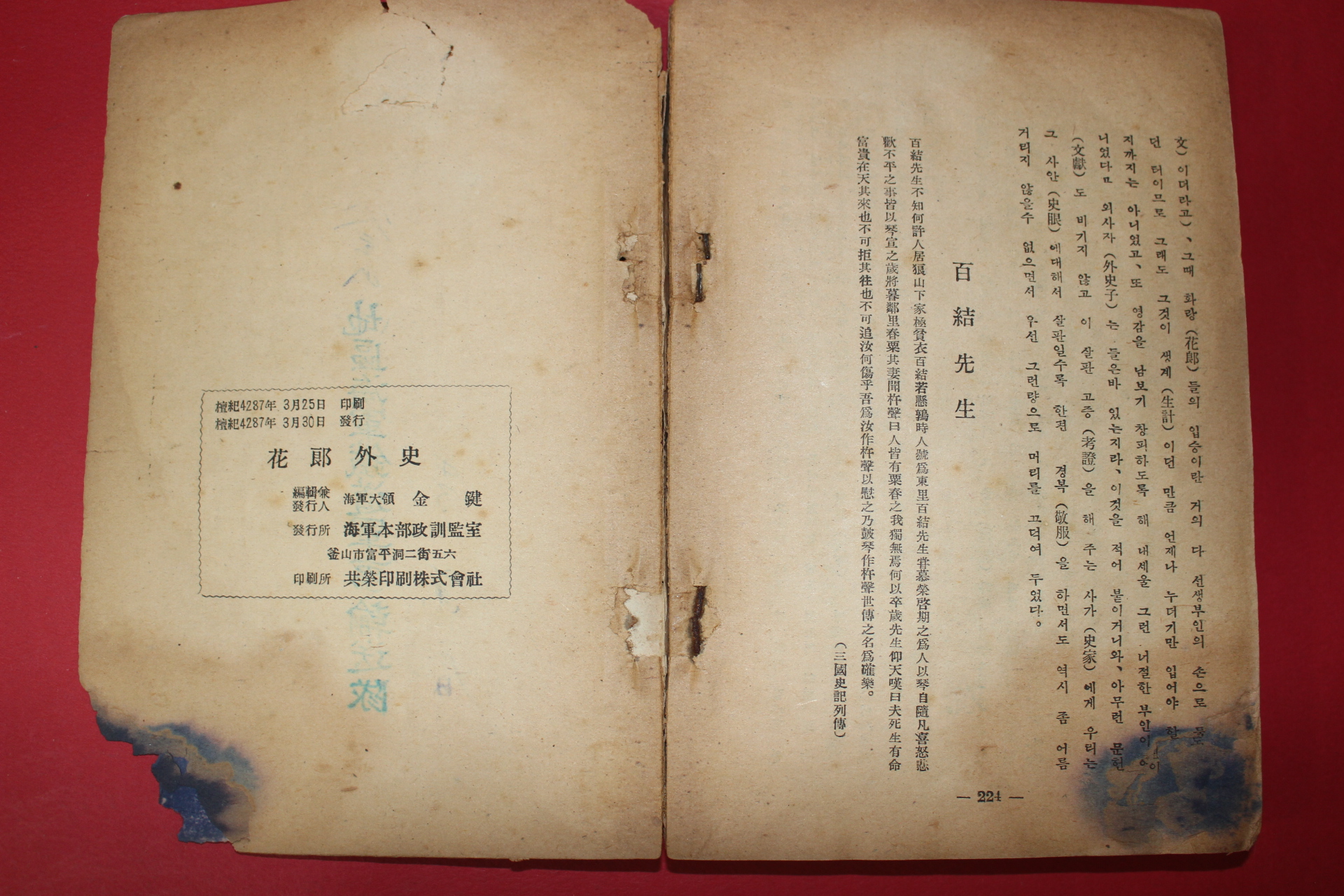 1954년 화랑외사(花郞外史)