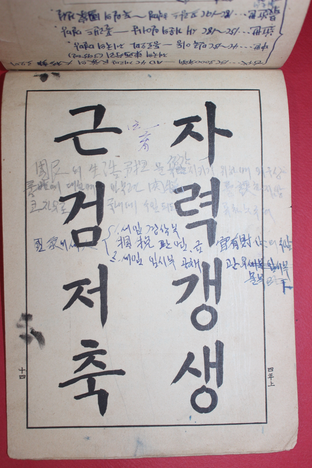 1936년 조선총독부 보통학교서방수본 제4학년 상