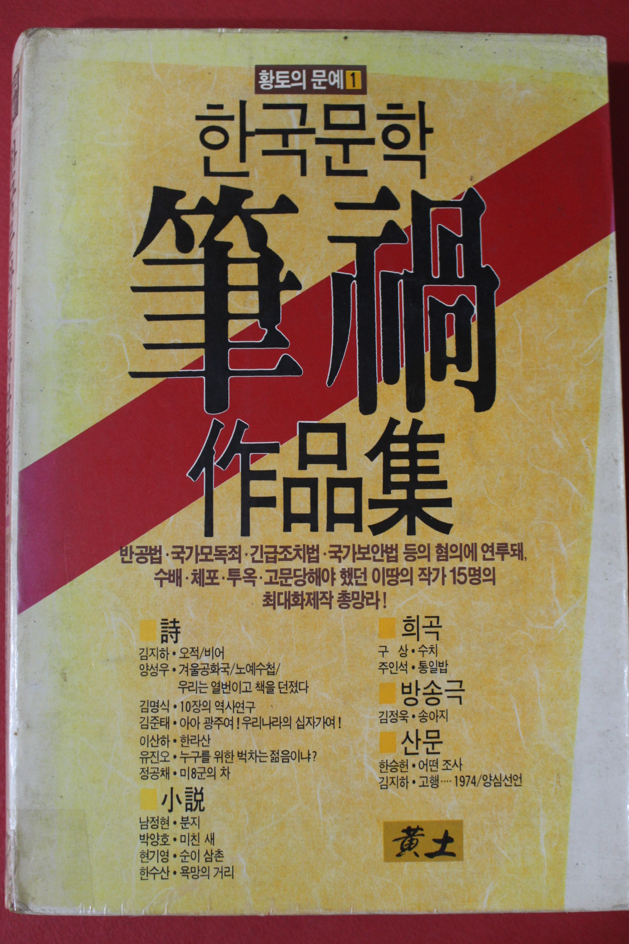 1989년 한국문학 필화작품집