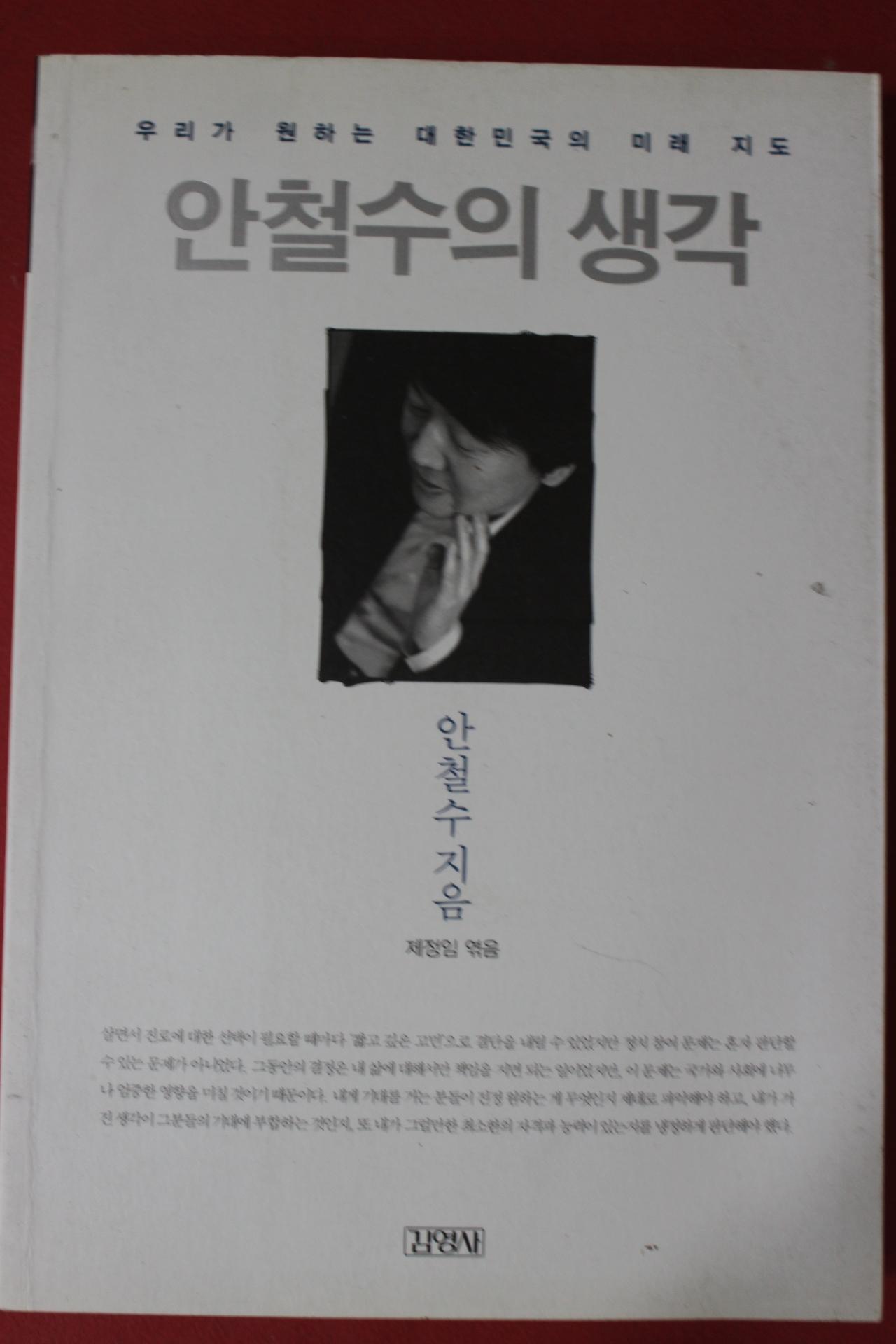 2012년 안철수 안철수의 생각