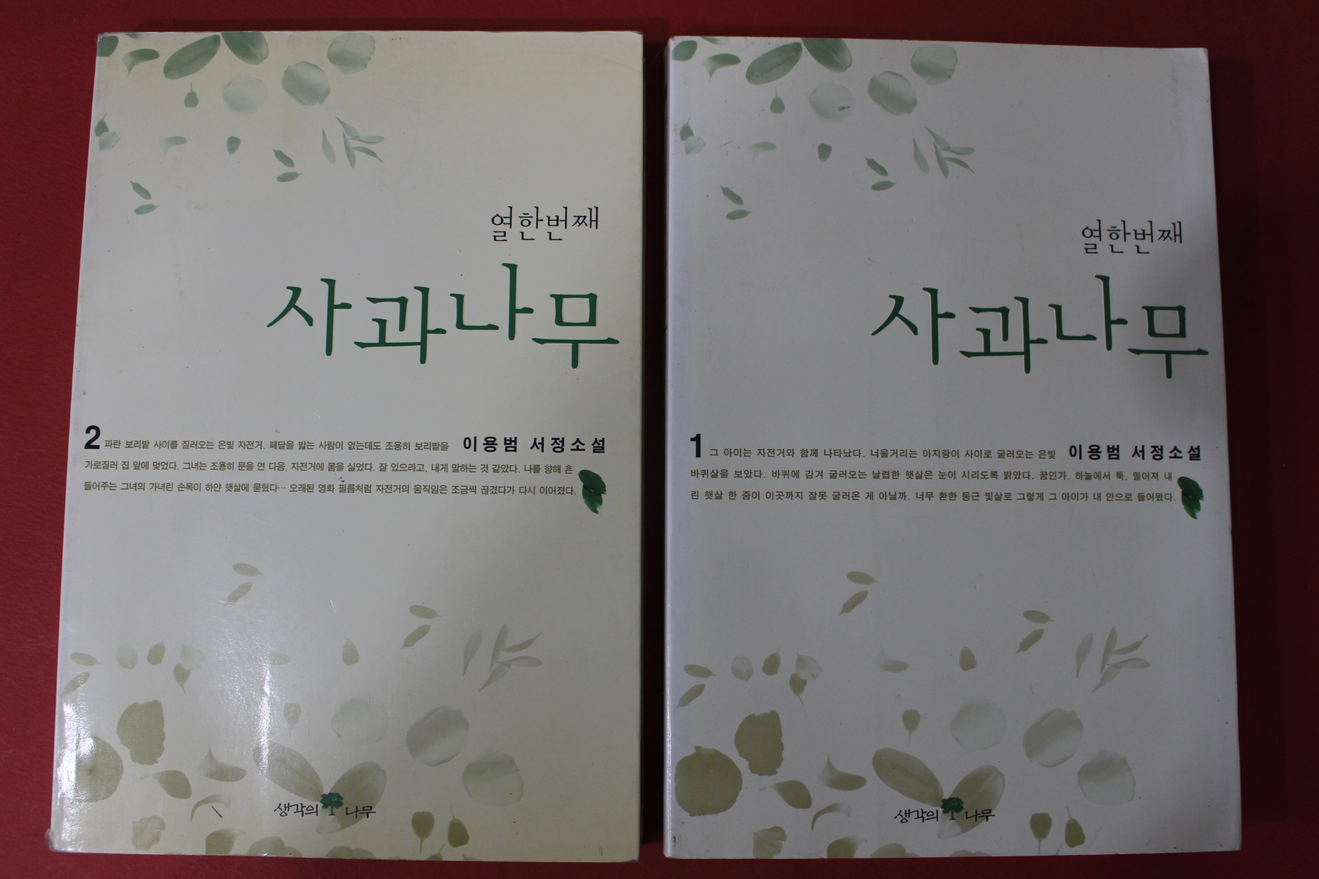 2001년 이용범 서정소설 열한번째 사과나무 2책완질