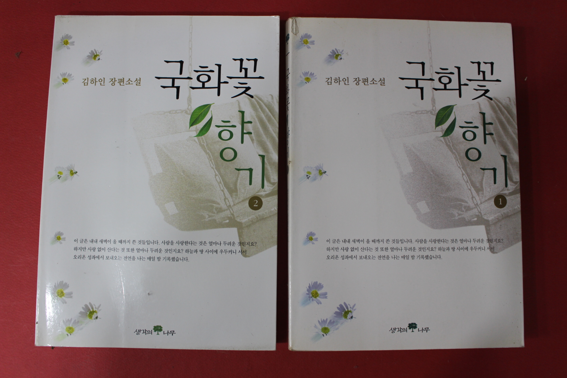 2000년 김하인 장편소설 국화꽃향기 권1,2  2책완질