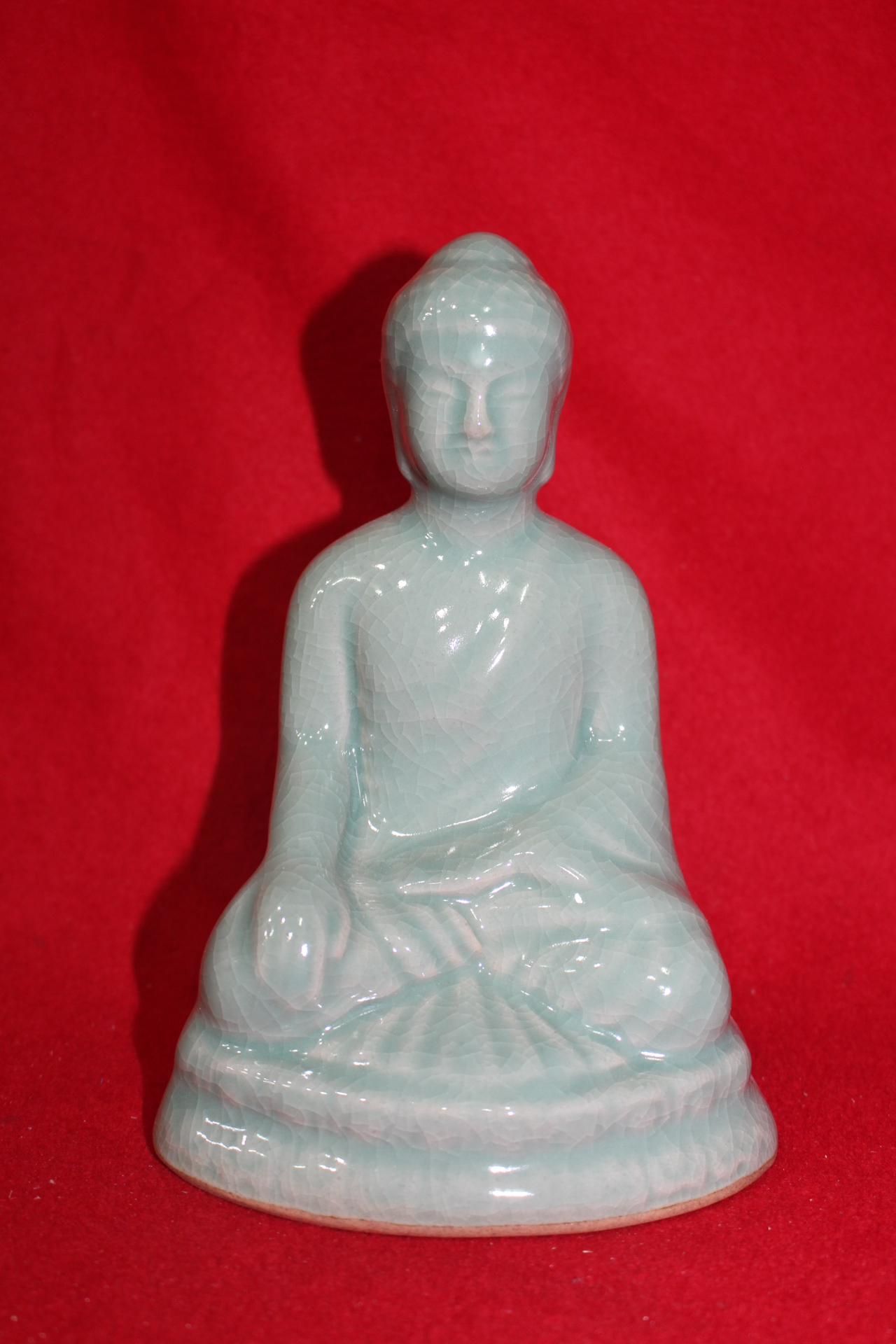 38-해청 류광춘 청자 부처님 좌불상