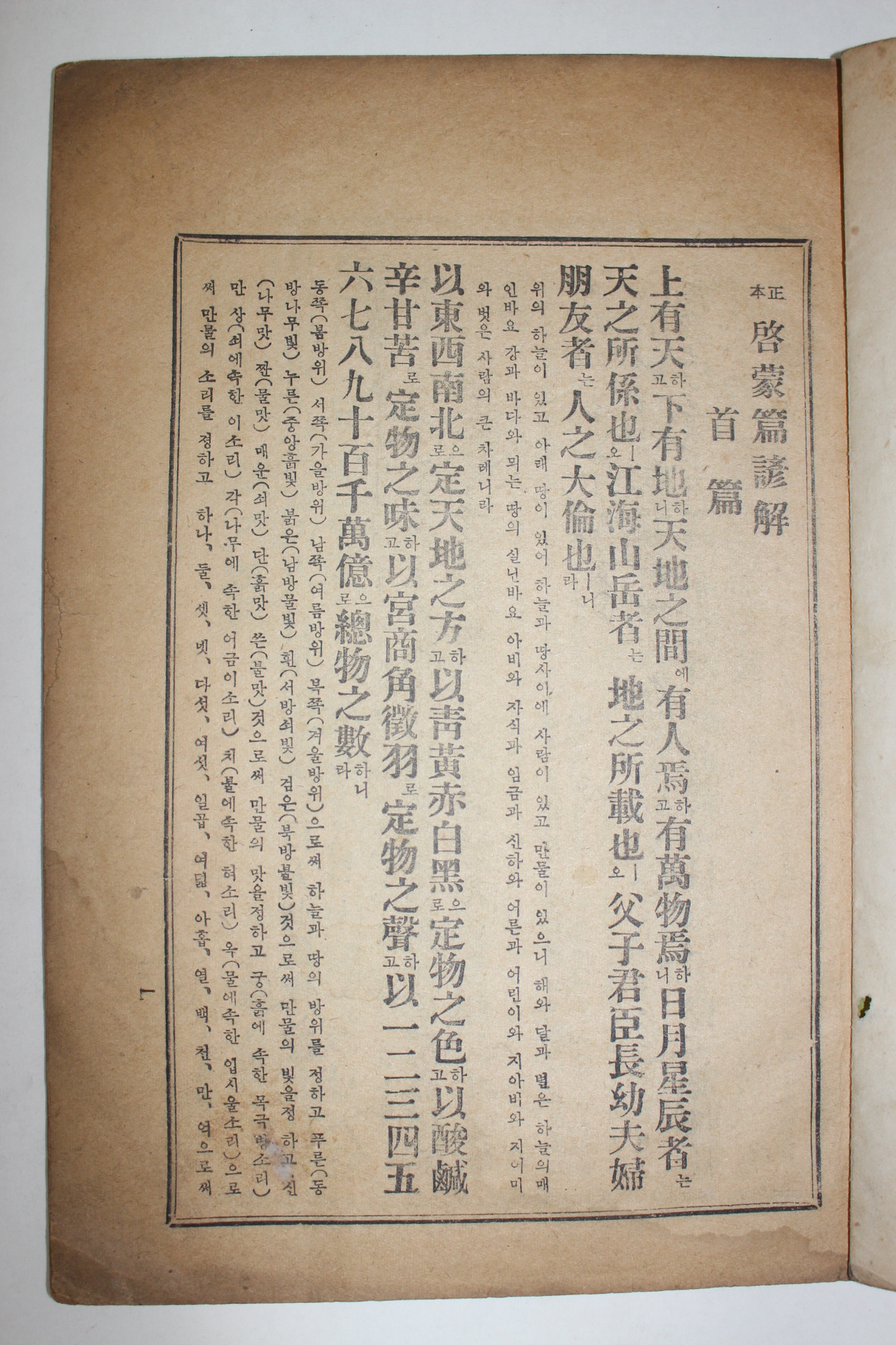 1955년(단기4288년) 현토주해 계몽편언해