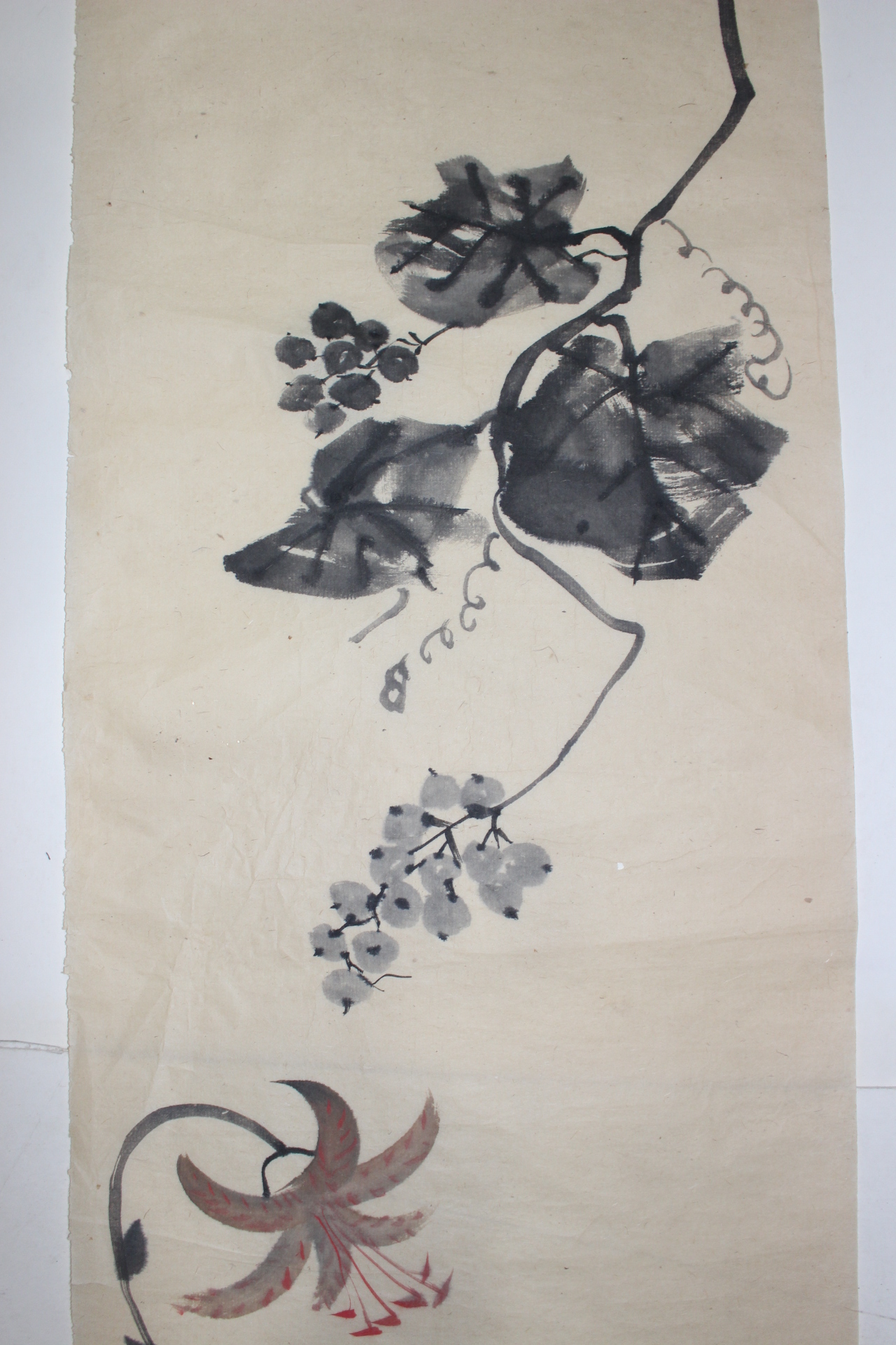 일제시기 소화년간 포도화문 그림