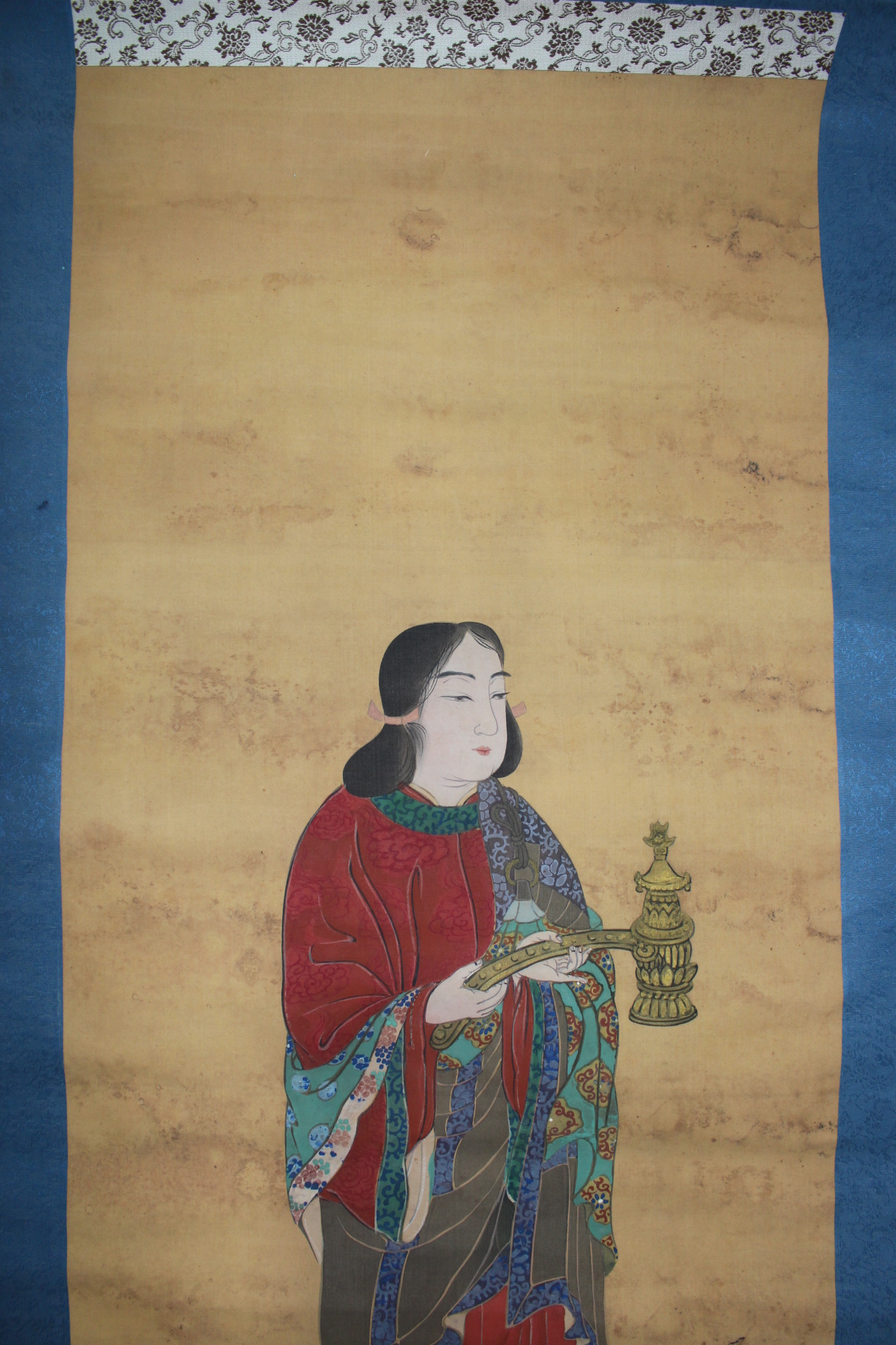 13-베바닥에 여인그림 족자
