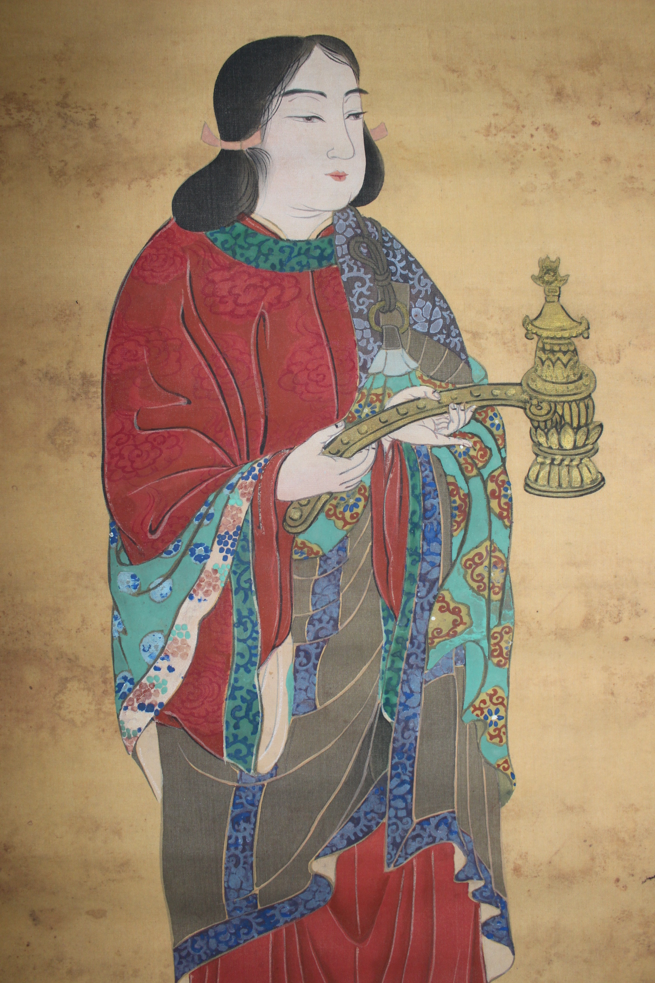 13-베바닥에 여인그림 족자