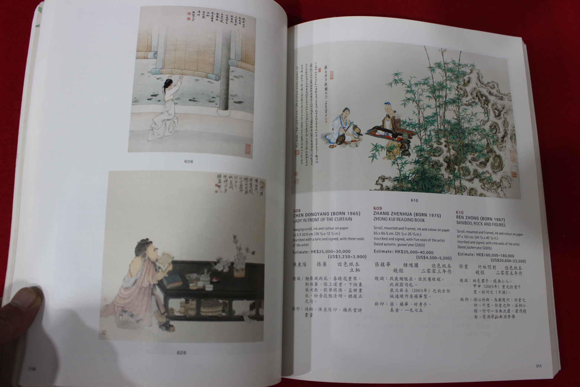 2005년 크리스티 중국그림 경매 도록