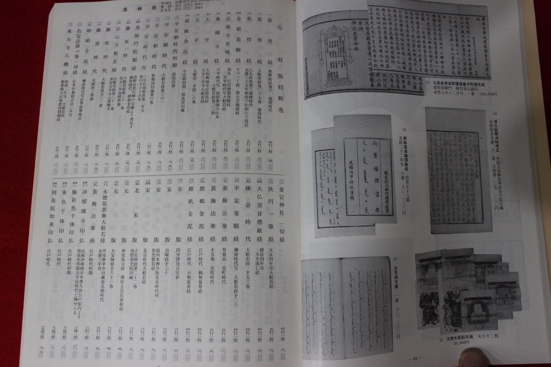 1993년 제42회 대고서시 출품목록