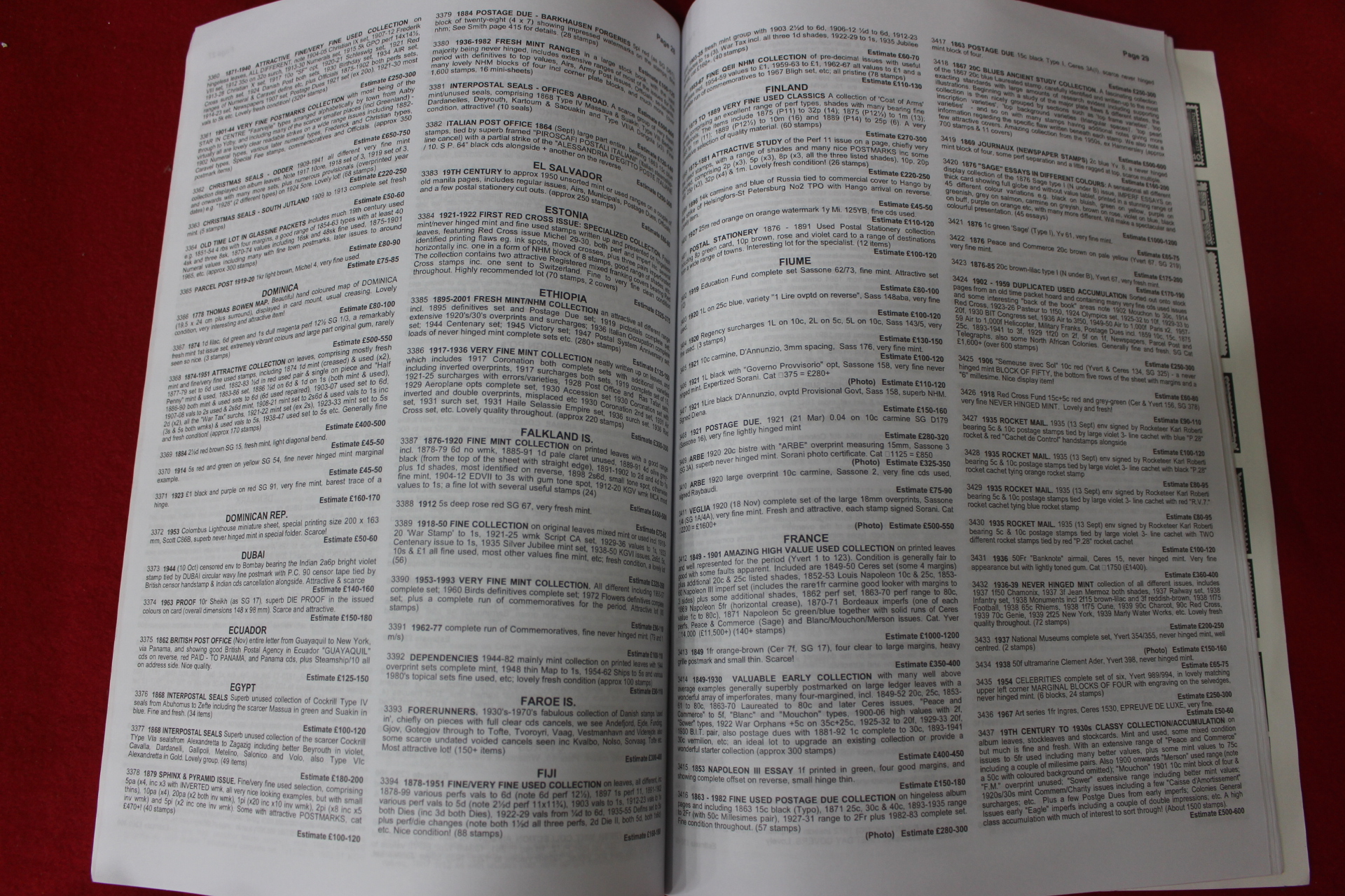 2008년 우표경매 도록