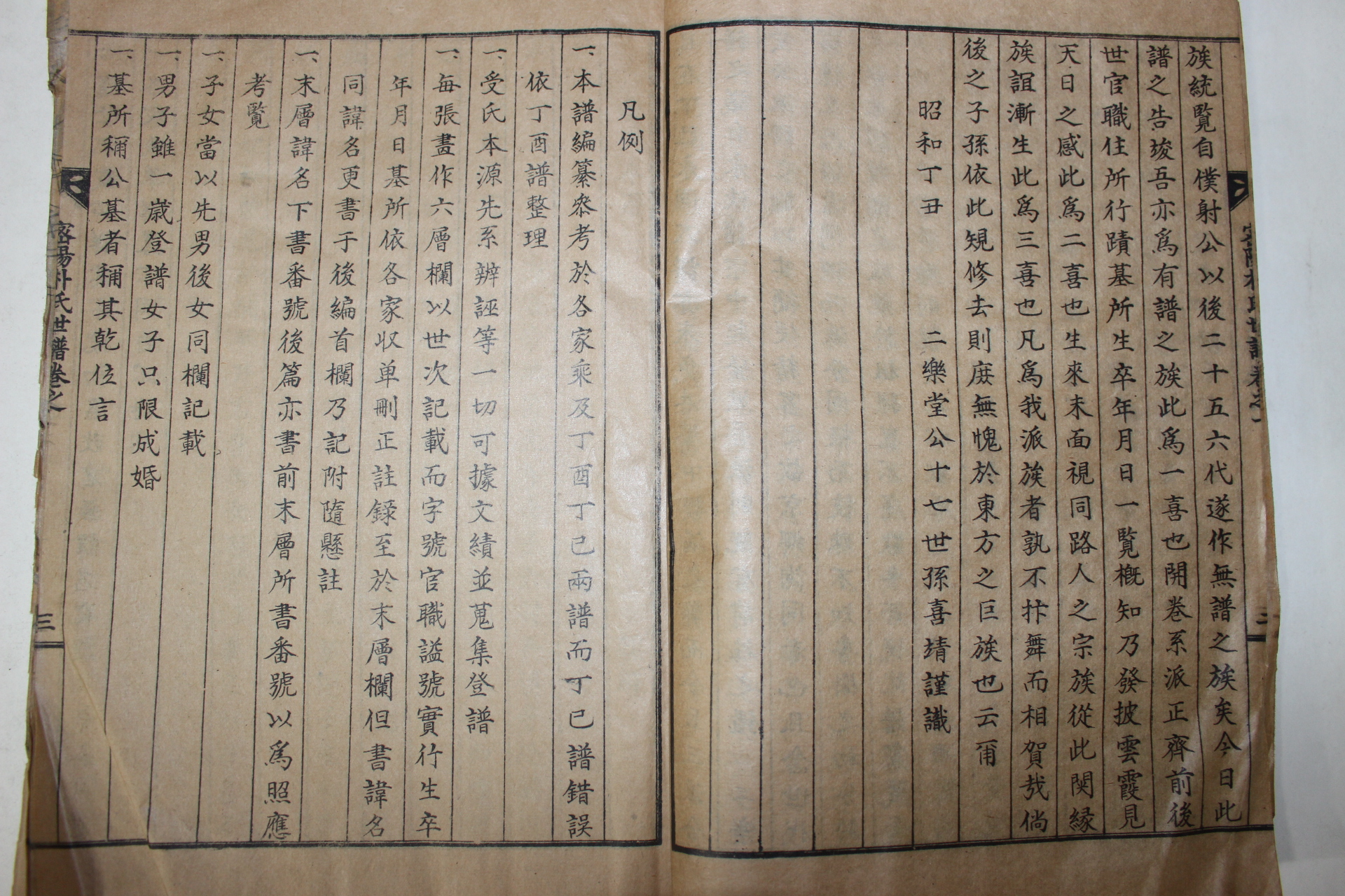 1938년 경성간행 밀양박씨이락당공파보(密陽朴氏二樂堂公派譜) 5책완질