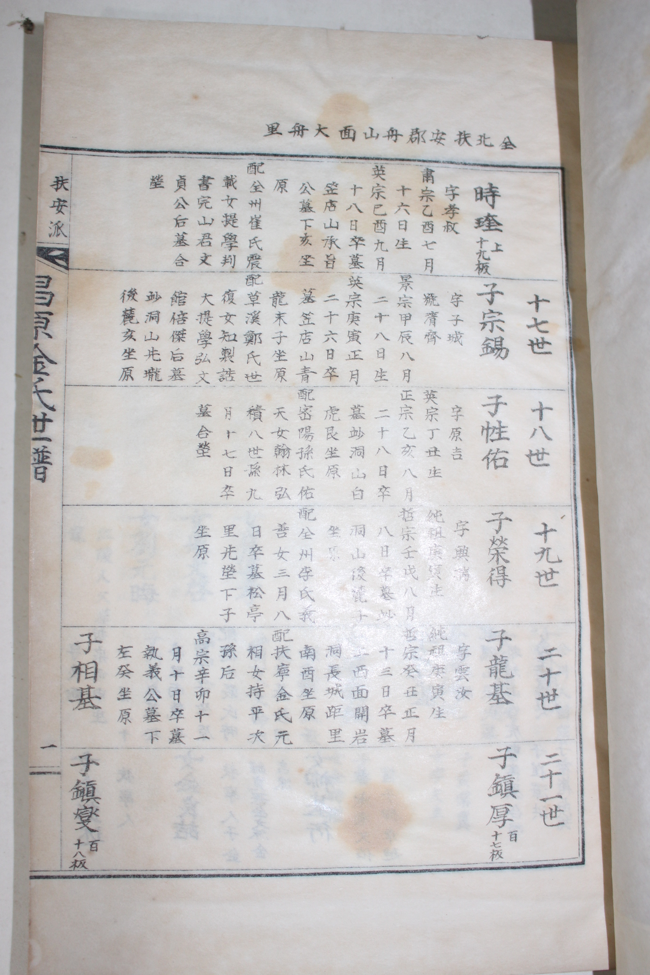 1970년 석판본 창원김씨세보(昌原金氏世譜) 2책완질