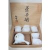 조선도공의 후예 아리따(有田) 순백자 밥풀 5인 다관셋트
