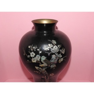 골동-청동에 자개조화문 매병