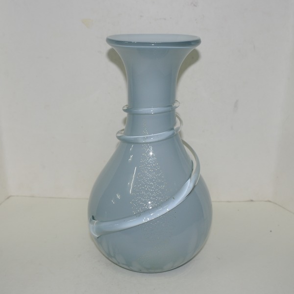 유리수작 채색유리 화병