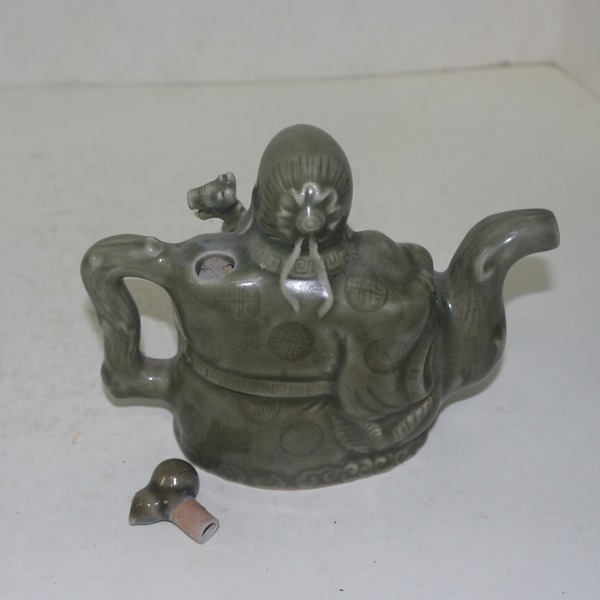 청자음각수자문 도인 주자