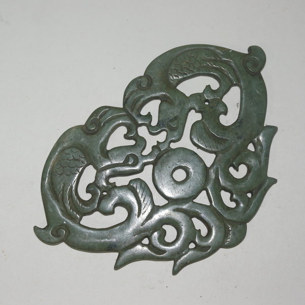 퇴화청옥돌로된 대형 투각용 옥판