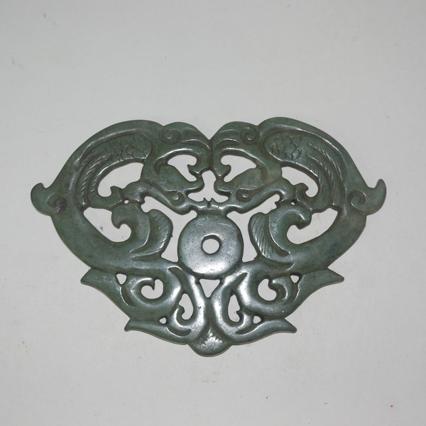 퇴화청옥돌로된 대형 투각용 옥판