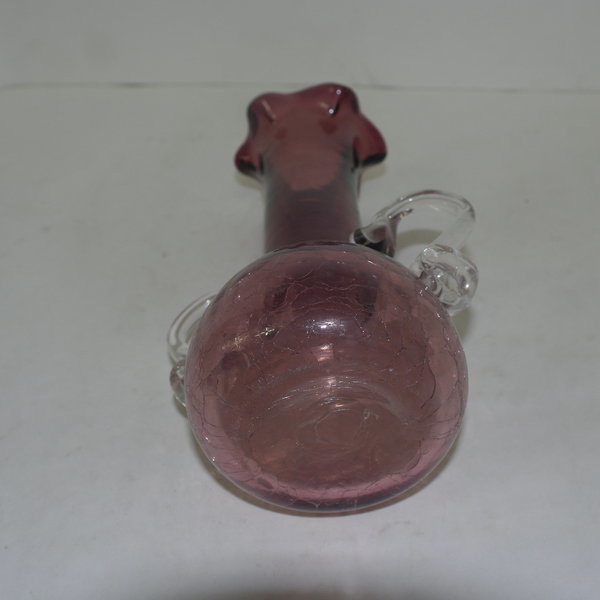 오사카 채색명품 유리 이귀화병