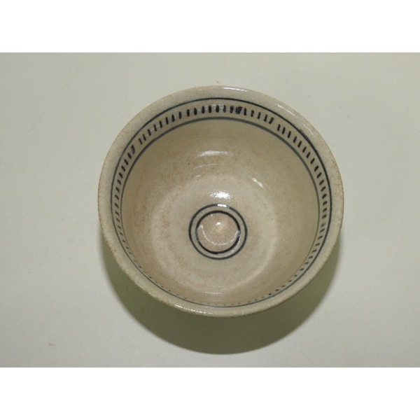 분청자 청화 동물문 다완