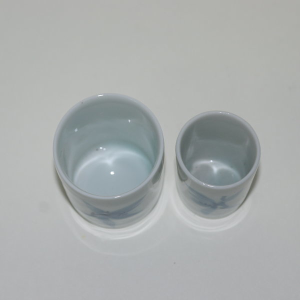 이마리 청화백자 초화문 잔2점셋트
