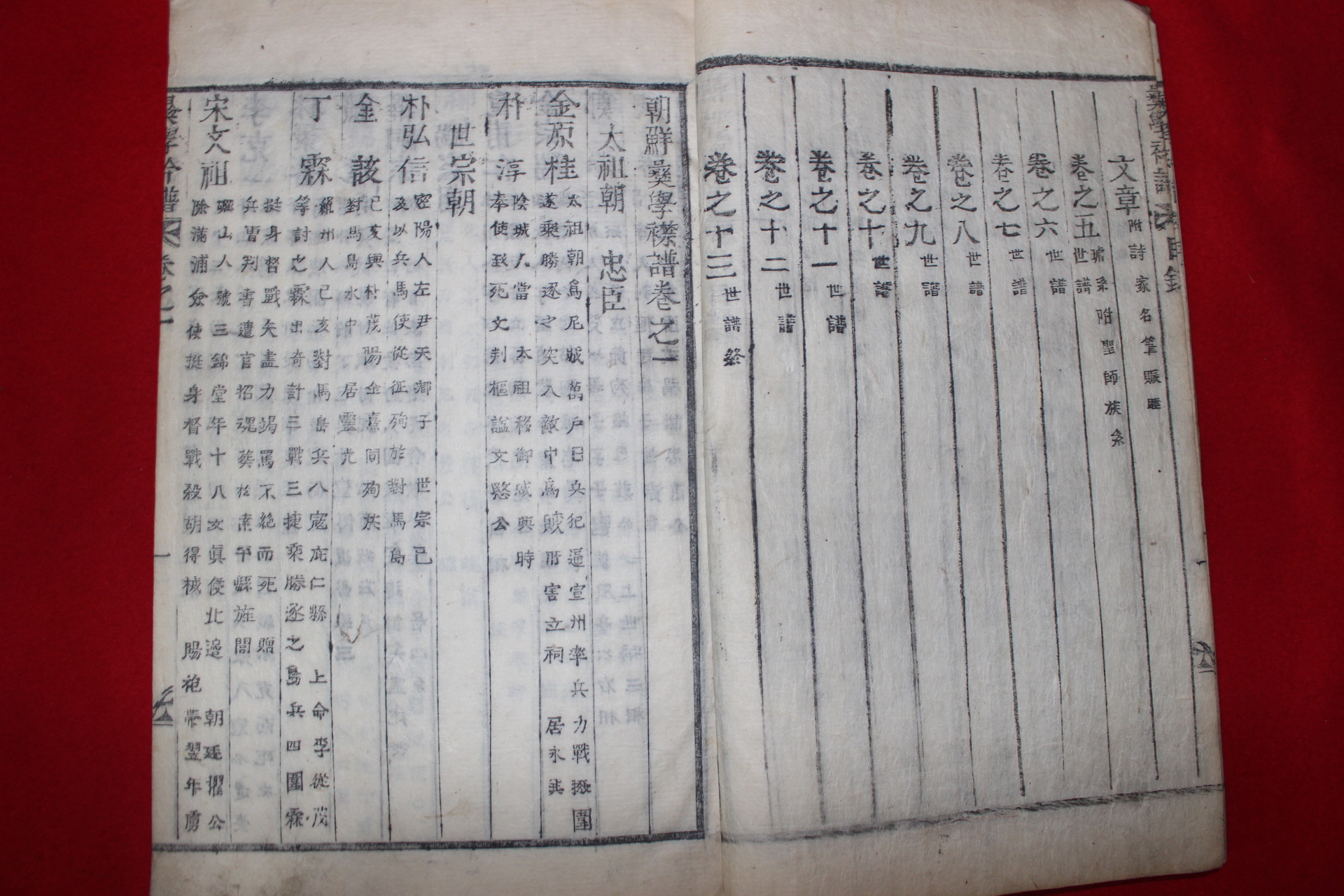 1921년 목활자본 이병구(李秉久)편 조선이학금보(朝鮮彛學衿譜) 13책완질