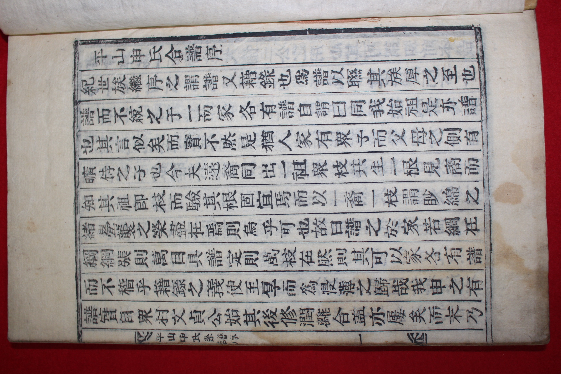 조선시대 목활자본 평산신씨계보사적(平山申氏系譜事蹟) 1책완질