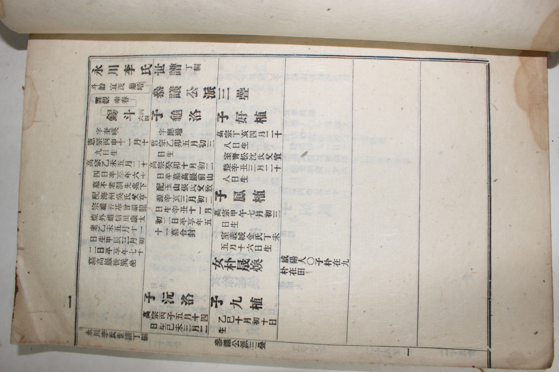 1928년(소화3년) 경북군위 영천이씨세보(永川李氏世譜) 3책
