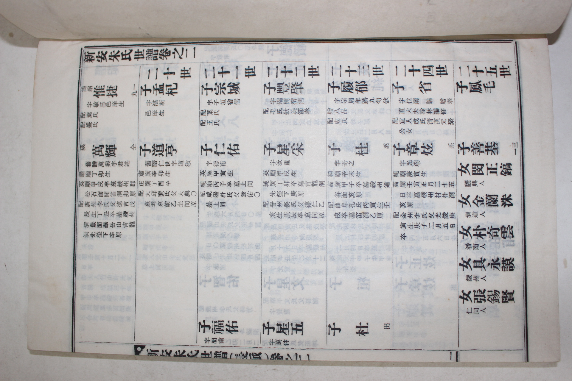 1961년 연활자본 신안주씨세보(新安朱氏世譜) 23책완질