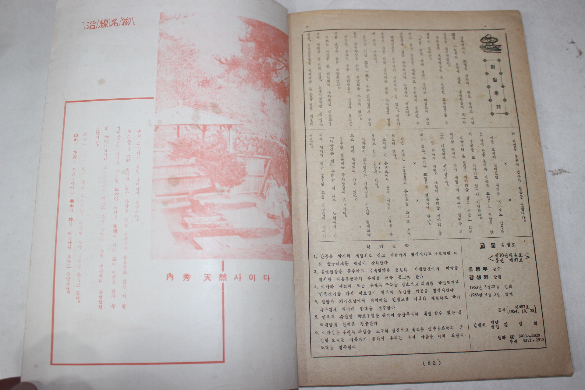 1963년 대한민국교통부 교통 4월호