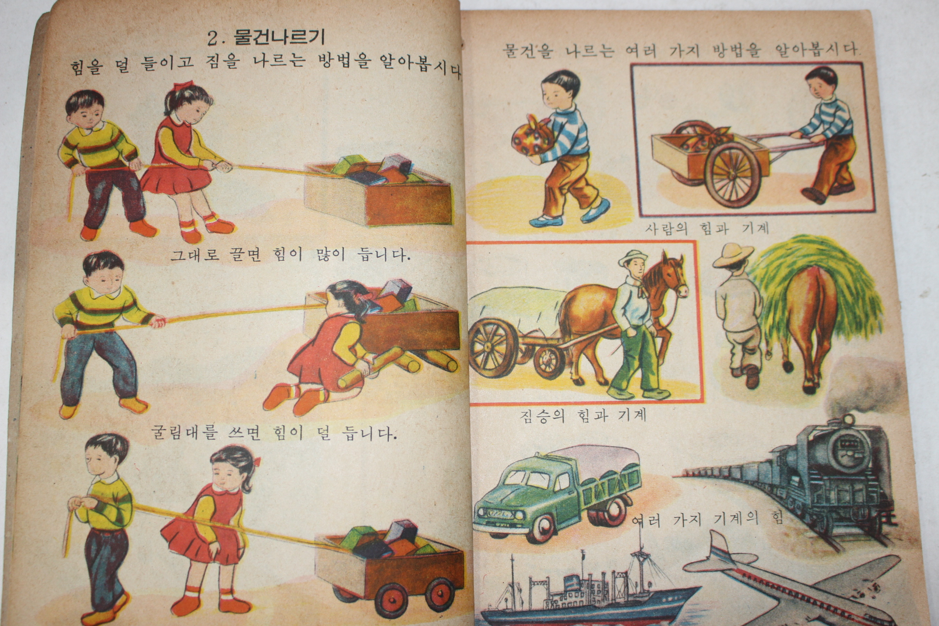 1966년 희귀교과서 자연부도 2-1