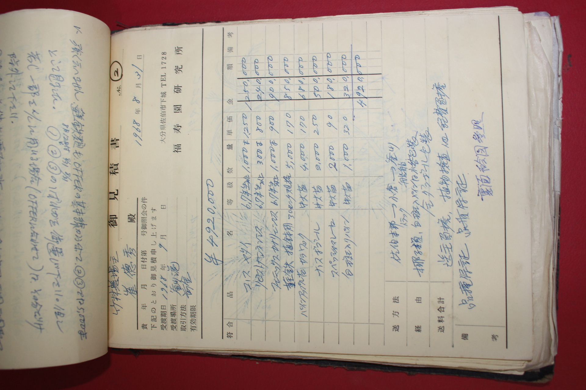 1968년 죽림농장 최덕수(崔德秀)관련 필사 100여장