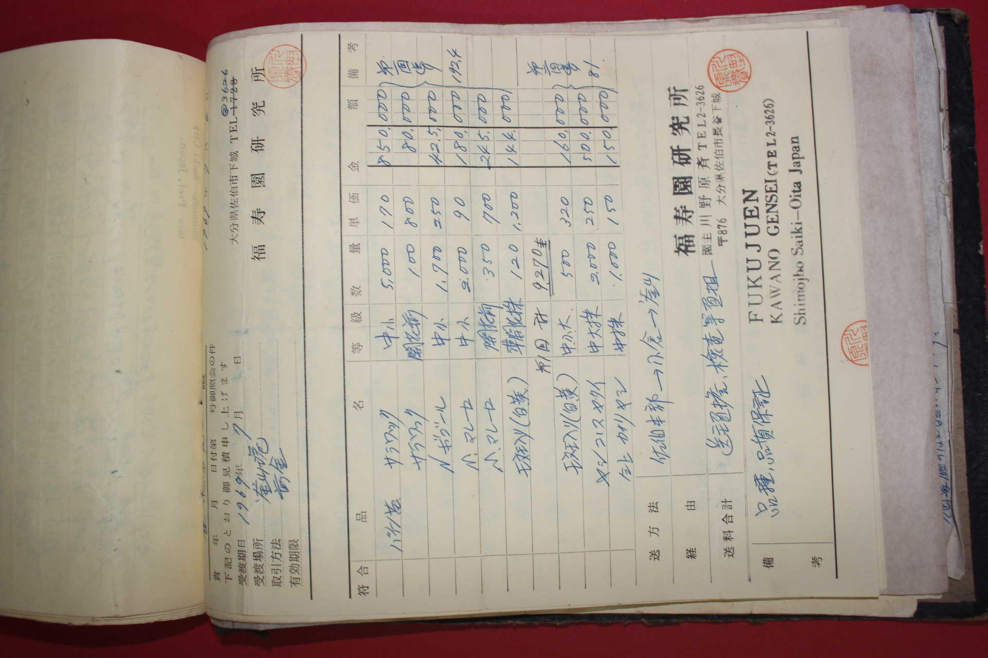 1968년 죽림농장 최덕수(崔德秀)관련 필사 100여장