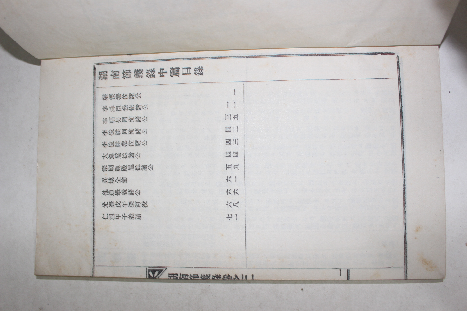 석판본 호남절의록(湖南節義錄) 3책완질
