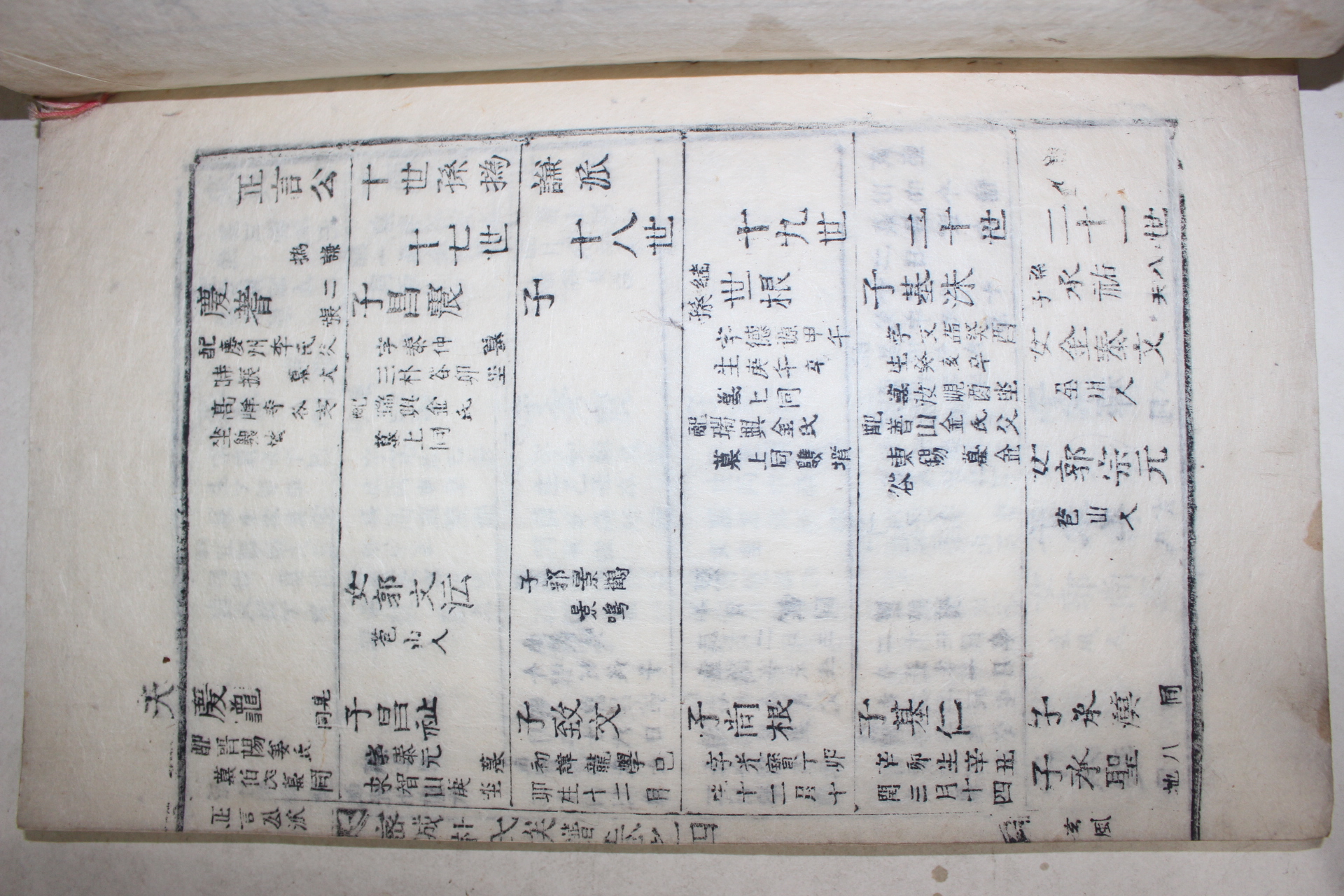 1899년(己亥譜) 목활자본 밀성박씨족보(密城朴氏族譜) 6책