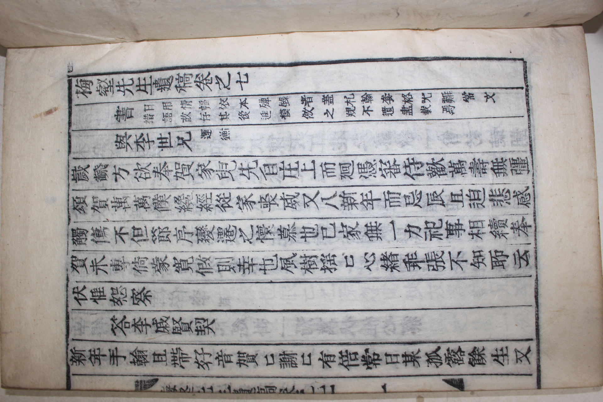 목활자본 서봉령(徐鳳鴒) 매학선생유고(梅壑先生遺稿)권1~8  4책