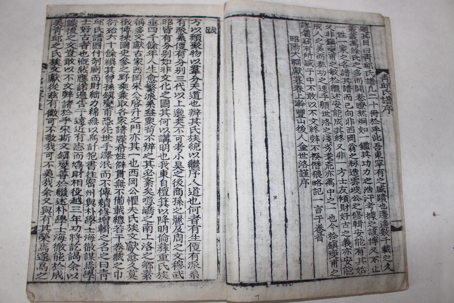 1926년 밀양간행 목판본 청구씨보(靑邱氏譜) 20책완질