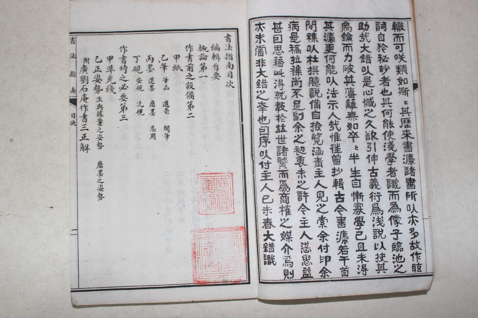 1921년(민국10년) 중국 서법지남(書法指南) 2책완질