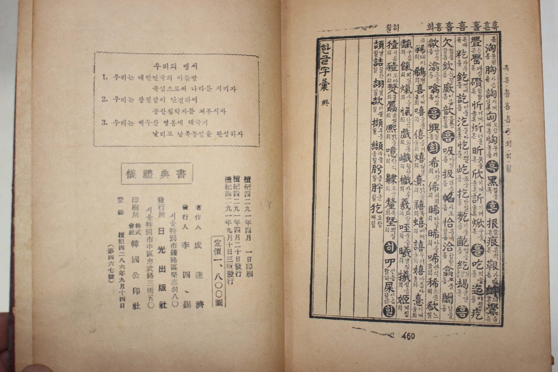 1958년 성달제(成達濟) 의례전서(儀禮典書) 1책완질